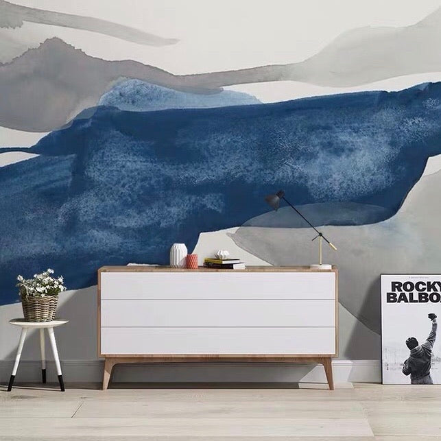 Papel Pintado Mural Decoración Nórdica Arte Abstracto Moderno