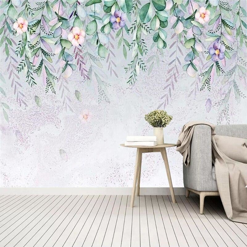 Bohemian flowery wallpaper